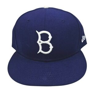 New Era 59FIFTY Brooklyn Dodgers Cooperstown Fitted Hat 7 5/8 Blue